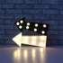 3D Arrow Sign Light LED Plastic Arrow Shaped Sign for Christmas Birthday Kids Room Wedding Party Decor