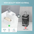 3 1 Countertop Shinowa Soap Dispenser with Sponge Holder, Marble Look Liquid Hand and Dish Soap Dispenser and Sponge