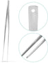 Navaris Stainless Steel Kitchen Tweezers - Extra Long Precision Tongs Tool for Cooking or Aquarium - 15" / 40 cm