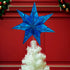Kurt S. Adler 10-Light 7-Point Capiz Star Treetop - Blue and White