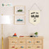 Dilemat Set Race Car Room Decor for Boys Linen Pennant Banner - Ready Go Racing Pennant Flag Banner Wall Hanging Decor