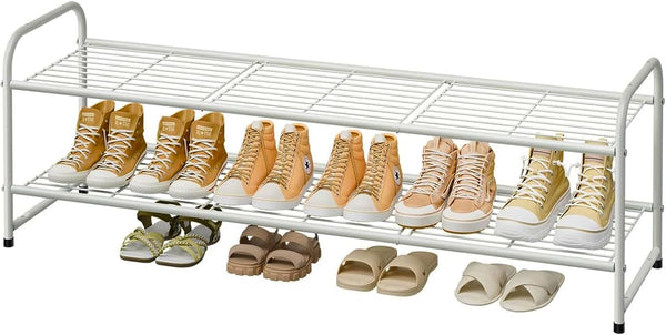 Shoe Rack for Closet, 2 Tier 44 Inch Extra Long Shoe Storage