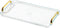 Acrylic Serving Tray with Handles, Decorative Countertop Tray for Coffee Table, 16 x 9 x 0.8 inches - Transparent
