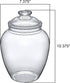 140-Ounce (7.5"(D) 10.5"(H)), Amazing Abby - Sugar Sugar - Plastic Candy Jar with Lid, Large Cookie Jar x Apothecary
