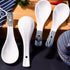 Japanese Soup Spoon Set of 4 - Small Black Style Soup Spoons for Ramen, Wonton, Oat Salad