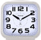 5.5" Large Analog Alarm Clock, Silent Non Ticking, Gentle Wake Beep Sounds, Battery Operated, White