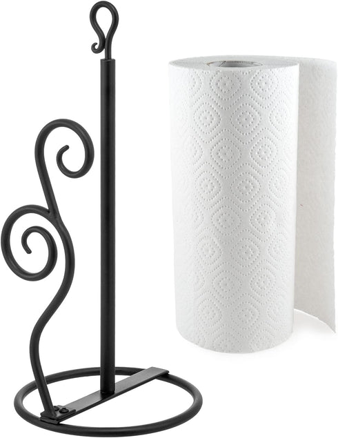 MyGift Rustic Burnt Solid Wood and Industrial Matte Black Metal Dining Combination