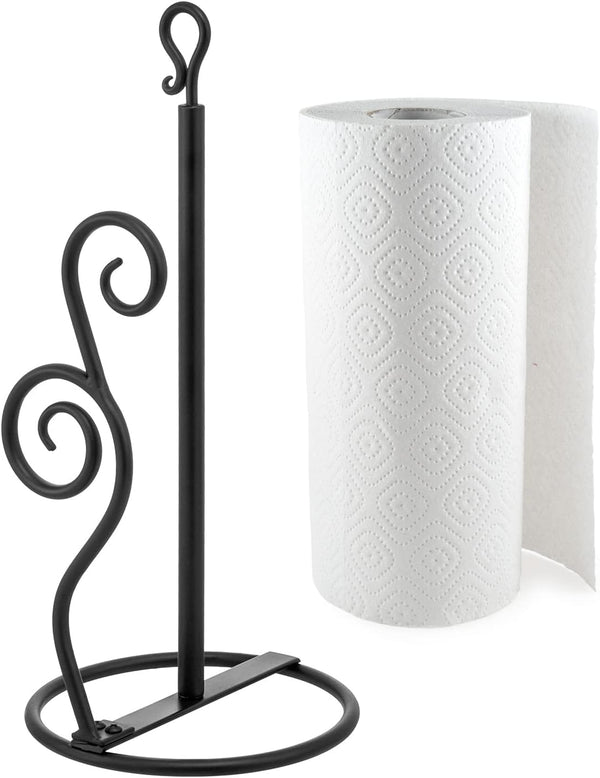 MyGift Rustic Burnt Solid Wood and Industrial Matte Black Metal Dining Combination