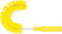 SPARTA Plastic Hook Dusting Brush, Clean-In-Place, Galvanized Wire with Threaded Hole for Dusting Surface of Curved Drains and Pipes, 11.5 Inch Length, Yellow by SPARTA