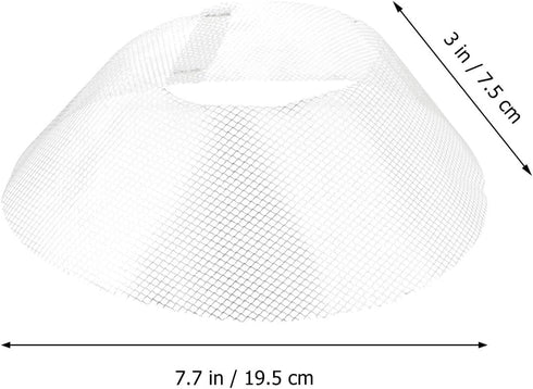 10PCS Round Range Hood Filter, Stove Hood Grease Mesh for Kitchen, Cooker Net