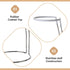 Lily's Home Wine Decanter Drying Stand with Rubber Coated Top, Includes Cleaning Brush for Standard Decanters