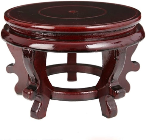 Rluii Chinese Display Stands Hand-Crafted Rosewood Oriental Vase Stand accessories Decor / Fish