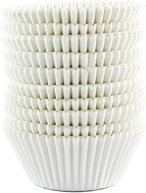 Baking Cups Cupcake Liners - Standard Sized, 300 Count (White)