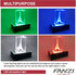 FANZI LED Rectangular Light Display Base | 3D LED Light Stand for Crystals and Glass Art (Black)