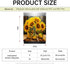 Modern Sunflower Dishwasher Magnet Cover, Appliance Sticker Blooming Sunflower Front Cover, 23" x 26"