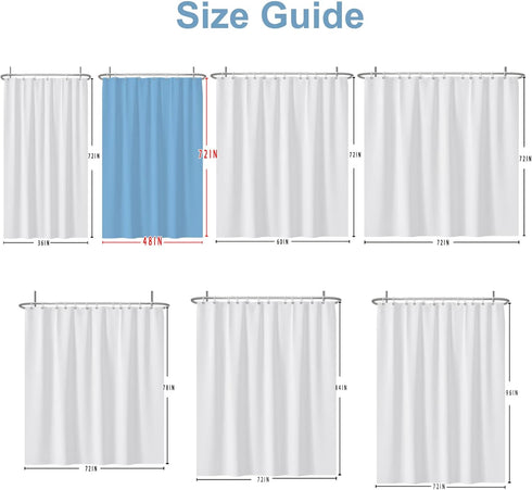 Nature Landscape Shower Curtain, Summer Forest River Waterfall Decorative for Bathroom, Waterproof Fabric 48x72 Inches