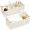 HOSROOME Macrame Storage Basket Boho Decor Baskets for Organizing Woven Decorative for