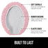 GORILLA GRIP Soft Chenille Bathroom Toilet Lid Cover - Machine Washable, Light Pink, Fits Most Lids, 19.5x18.5