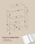 3-Tier ULET335W01 VASAGLE Side Table with Charging Station, Narrow End Table, Nightstand, Sofa Table for Small Spaces