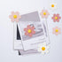 18 Pcs Flower Refrigerator Magnets, Cute Pink Refrigerator Magnets for Whiteboard, Girls Locker Magnets