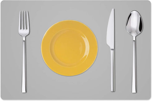 Silicone Placemats, Food-Grade Non-Slip Waterproof, Stain Resistant Kitchen Counter Mat, Heat Resistant, Dishwasher