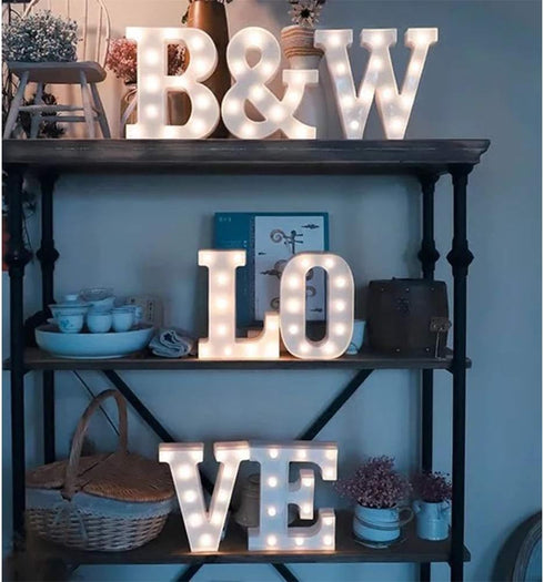 MUMUXI Marquee Light Up Letters | Large Light Up Numbers for Wedding, Birthday, Party Decoration (B)