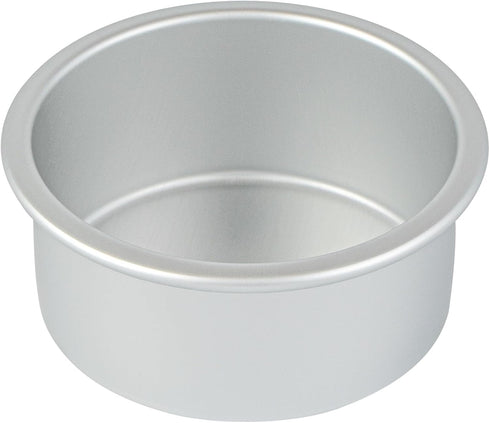 Restaurantware-Met Lux 4 x 2 Inch Straight-Sided Baking Tin, 1 Round Cake Pan, Oven-Ready, Freezable, Anodized Aluminum