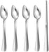 Hiware 4-piece Grapefruit Spoons and Knife, 18/8 Stainless Steel