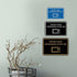 Large Classic Framed Please Clean Microwave After Use Sign (Brushed Silver)