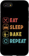 Eat Sleep Bake Repeat Bread Maker Case for iPhone SE (2020) / 7 / 8 - Bread Baker