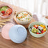 Lnrkai 5 PCS Pink Cereal Bowls, 24 OZ Unbreakable Wheat Straw Bowls - Modern Style, Dishwasher & Microwave Safe