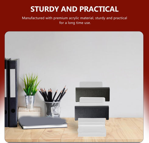 5-Tier 7.67X7.28X3.93 Inches Cabilock Multi-Layer Acrylic Wallet Display Shelf Purse Organizer Stand for Tabletop Use