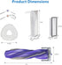 Narwal Freo X Ultra Robot Vacuum Cleaner Replacement Parts Kit, 1 Main Roller Brush, 4 Hepa Filters, 4 Mop Pads, 4 Dust