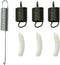 Washing Machine Repair Kit, 3 Pcs Suspension Spring and Counterweight for Whirlpool Washers