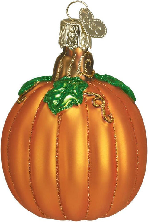 Old World Christmas Thanksgiving Pumpkin Glass Blown Ornament for Christmas Tree
