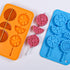 Webake Silicone Ice Cube Trays, Fruit Molds with Reusable Sticks, 2 Pack Giant Lollipop Mold, Chocolate Candy Molds