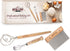 Bread Story Set of 3 Danish Whisk Dough Lame Slashing Tool and Wooden Scraper Tool for Pastry Baking
