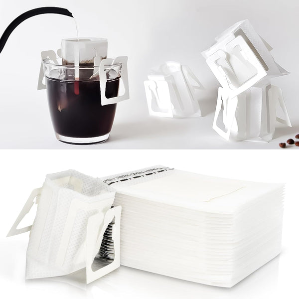 CARGEN Portable Coffee Filter Paper Bag, Disposable Hanging Ear Side Drip Coffee Filters Bag (50PCS)