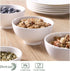 DOWAN 10 OZ Off-White Small Dessert Bowls Set of 8 - 4.5" Ceramic Cereal Bowls for Soup, Rice, Ice Cream