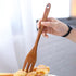 Cabilock Wooden Forks Long Handle, Reusable Japanese Style Kitchen Utensil for Salad, Dinner, Pasta