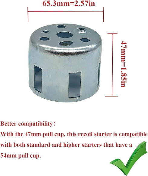 YAMAKATO 751-12418 951-12408 Pull Start for Troy Bilt MTD Craftsman Yard Machines Cub Cadet 208CC Tiller 951-12418 951-12127 247.299340 Snow Blower 751-14151 951-14151 Storm 2410 2620