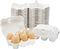 Juvale Half Dozen Egg Cartons - Pack of 20 Reusable Compressed Pulp