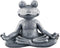 Zen Yoga Frog Meditation Statue - Miniature Slimming Frog Garden Decoration for Lawn and Garden Decor (Premium Gray)