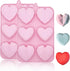 Valentine's Day Silicone Molds, 2PCS Large 3D Diamond Heart Shape Chocolate Molds for Baking