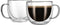 CNGLASS Double Wall Glass Cappuccino Mugs, 8.1oz, Clear Insulated Coffee Mug with Handle, Set of 2