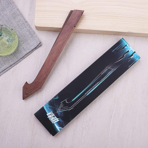 FINDKING Walnut Knife Edge Guard, Wooden Magnetic Knife Sleeve for 10.5" Japanese Kitchen Knife