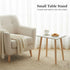 FORAOFUR Small Side Table, Modern Wood Mini Coffee Table, Easy Assembly Compact End Table for Living Room Bedroom Sofa