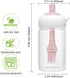 Olive Oil Dispenser Bottle with Silicone Oil Brush, 230ml Oil Container for Cooking, Baking, BBQ, Marinating, PINK