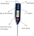 Meat Food Thermometer, Digital Instant Read Cooking Kitchen BBQ Grill Thermometer for Liquids, Pork, Baking