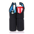 Hipiwe 6 Pack Insulated Neoprene Bottle Can Carrier Tote for Baby Bottle Cooler Bag with Secure Carry Handle